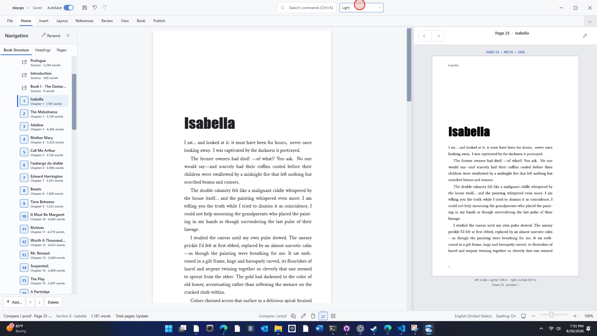 OYAMA Scribe compare and proof workspace