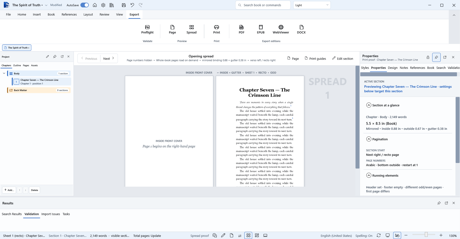 High-resolution current Oyama Scribe two-page spread proof with binding and recto-verso guides