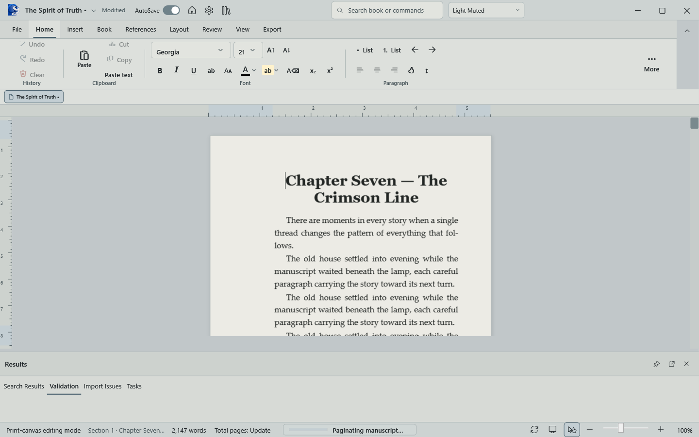 Oyama Scribe workspace theme preview